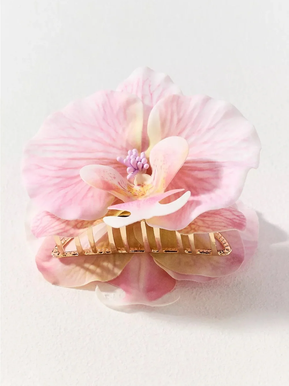 Anthropologie Orchid Claw Clip
